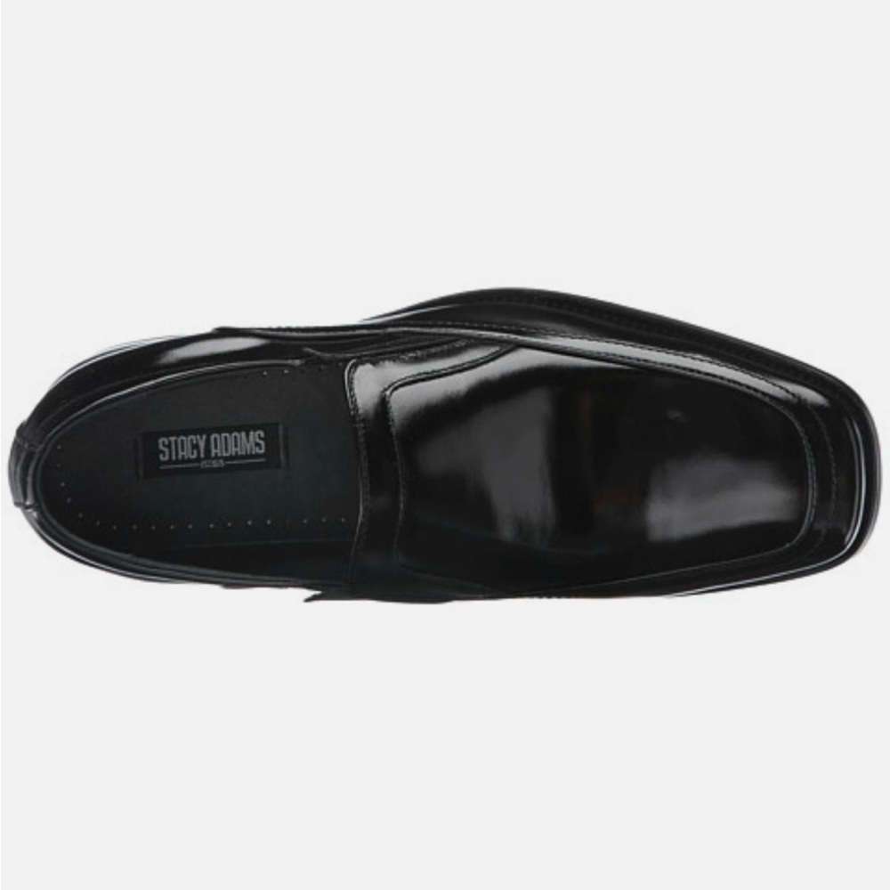 Stacy Adams Men's Glossy Black Slip-Ons